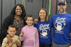 David & Abby with Fallon & family